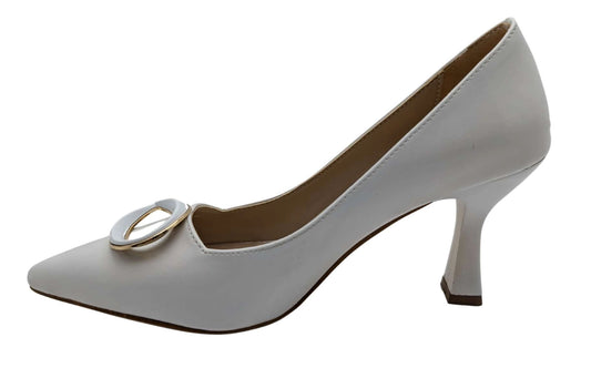 Çiğdem Kundura LuxeSpike Kadın Stiletto - LuxeSpike - BEYAZ