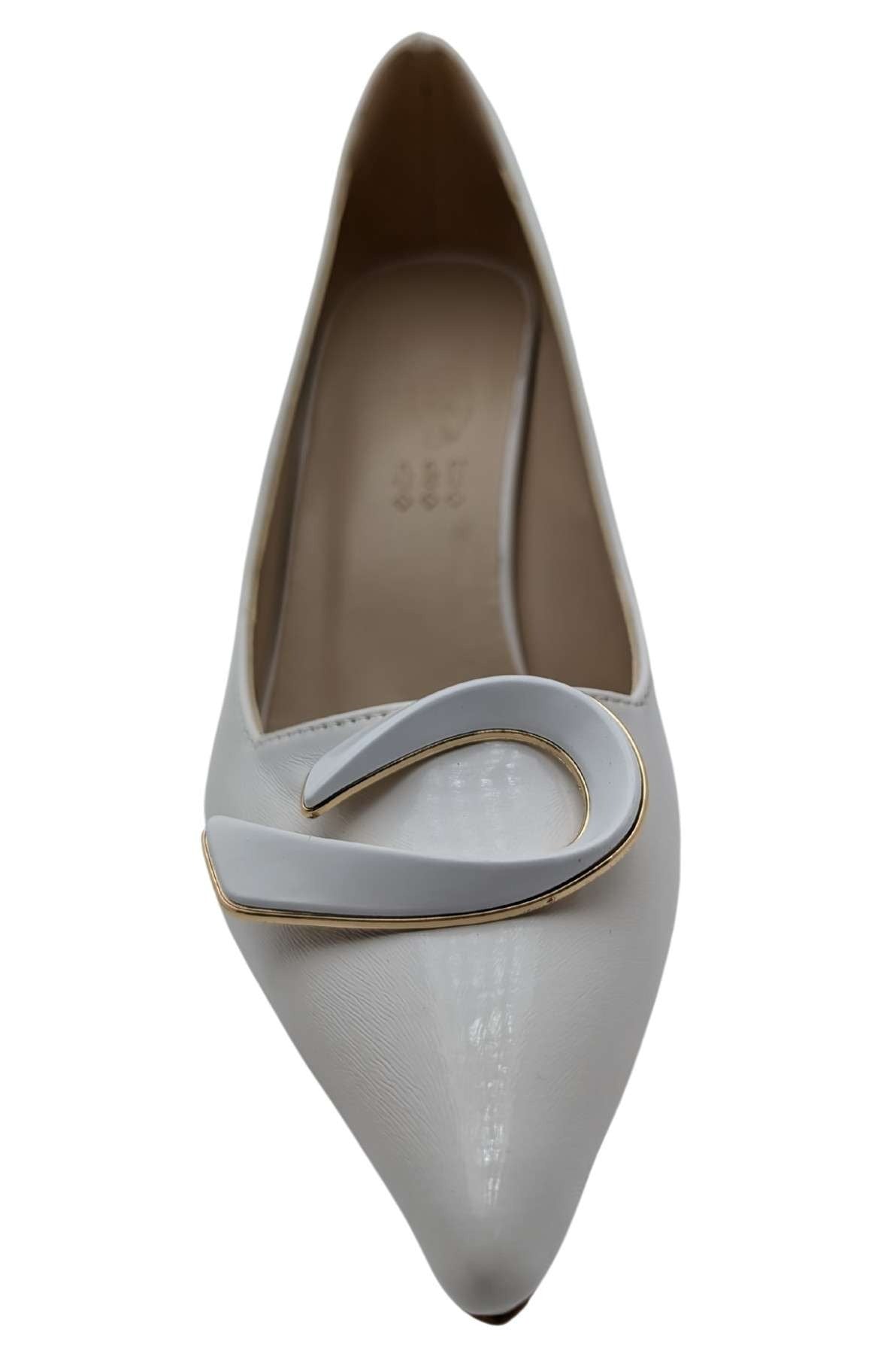 Çiğdem Kundura LuxeSpike Kadın Stiletto - LuxeSpike - BEYAZ