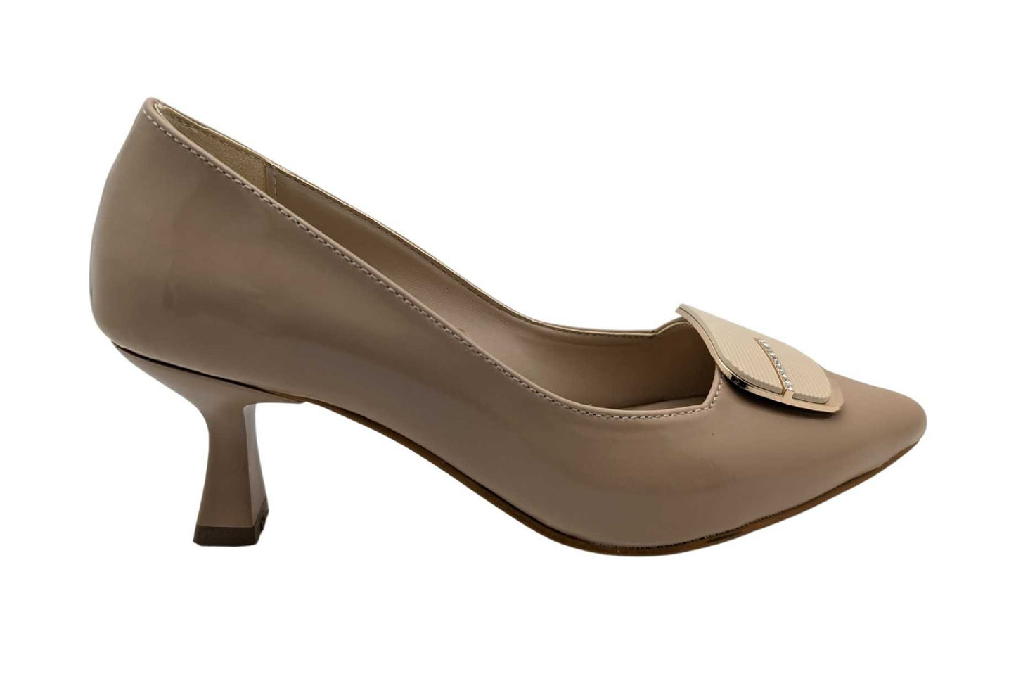 Çiğdem Kundura Veloura Stride Kadın Suni Deri Stiletto - Veloura Stride - VİZON