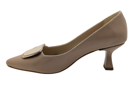 Çiğdem Kundura Veloura Stride Kadın Suni Deri Stiletto - Veloura Stride - VİZON