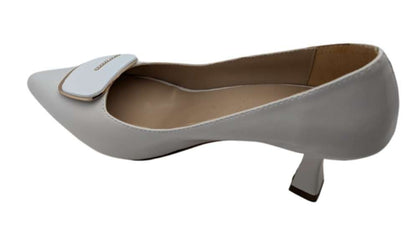 Çiğdem Kundura Veloura Stride Kadın Suni Deri Stiletto - Veloura Stride - BEYAZ