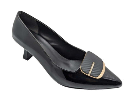 Çiğdem Kundura Veloura Stride Kadın Suni Deri Stiletto - Veloura Stride - SİYAH