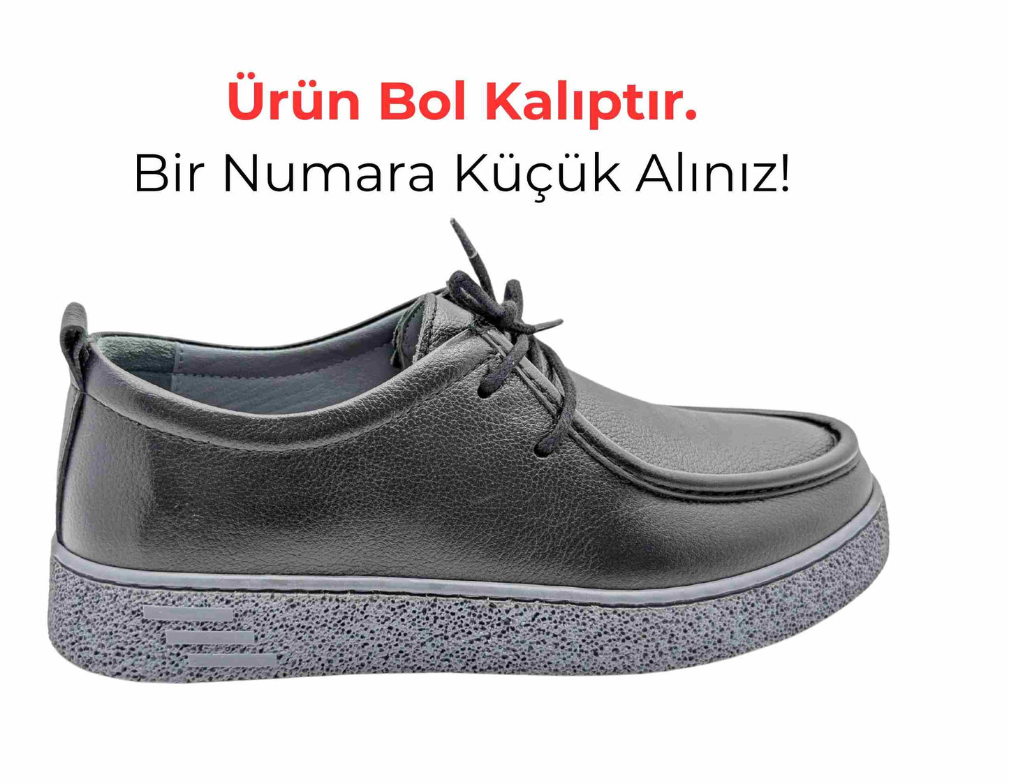 Çiğdem Kundura FerroWalk Erkek Hakiki Deri Günlük Casual Ayakkabı - FerroWalk - SİYAH