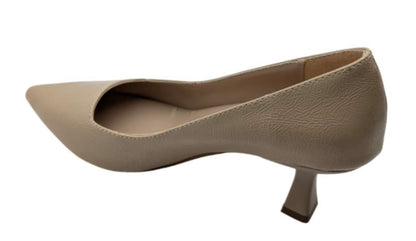 GraceStitch Kadın Suni Deri Stiletto - GraceStitch - KREM