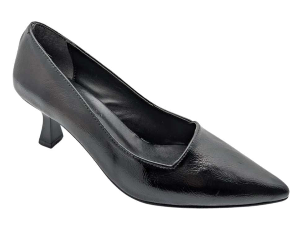 GraceStitch Kadın Suni Deri Stiletto - GraceStitch - SİYAH