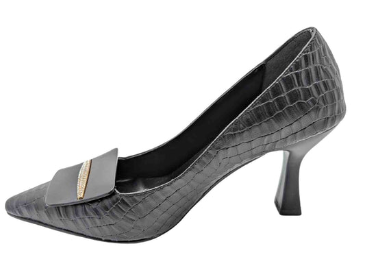StarChic Kadın Suni Deri Stiletto - StarChic - SİYAH