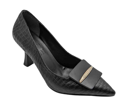 StarChic Kadın Suni Deri Stiletto - StarChic - SİYAH