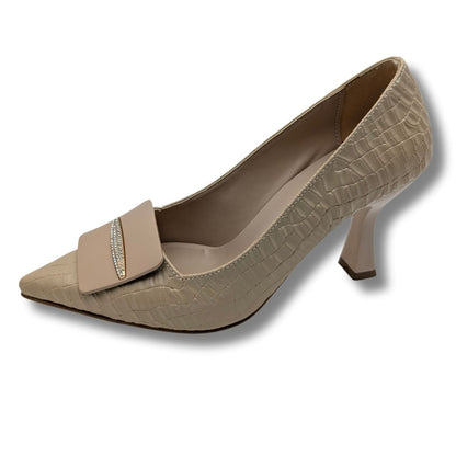 StarChic Kadın Suni Deri Stiletto - StarChic - BEJ
