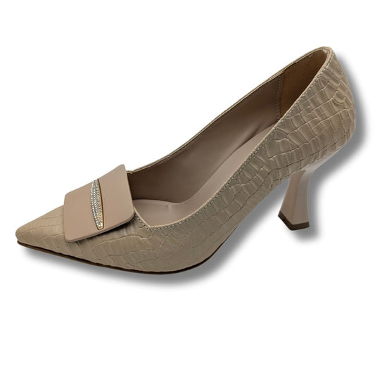 StarChic Kadın Suni Deri Stiletto - StarChic - BEJ