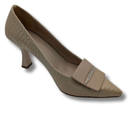 StarChic Kadın Suni Deri Stiletto - StarChic - BEJ