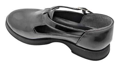 DazzleSole Kadın Suni Rugan Deri Babet - DazzleSole - SİYAH-RUGAN