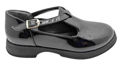 DazzleSole Kadın Suni Rugan Deri Babet - DazzleSole - SİYAH-RUGAN