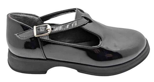 DazzleSole Kadın Suni Rugan Deri Babet - DazzleSole - SİYAH-RUGAN