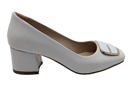 Elysian Heels Kadın Abiye Topuklu Babet - Elysian Heels - BEYAZ