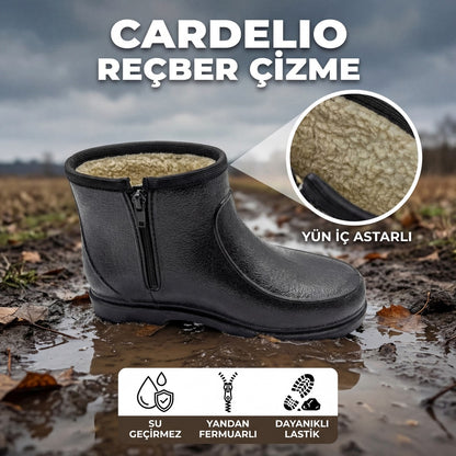 Cardelio Erkek Reçber Çizme (Yün İç Astar) - Cardelio - SİYAH