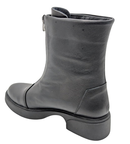 Alize Hi Kadın Hakiki Deri Fermuarlı Rahat Bot - Alize Hi - SİYAH