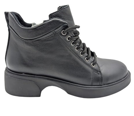 Nevita Hakiki Deri Kadın Kısa Bot - Nevita - SİYAH