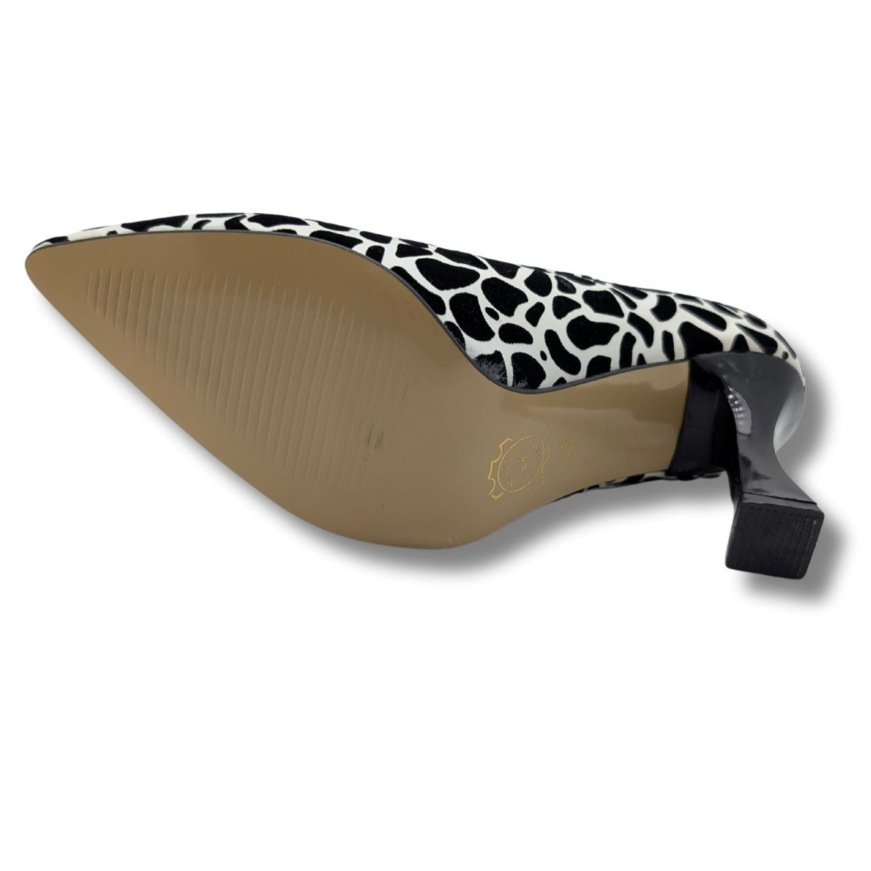 Zivanta Leopar Desenli Kadın Stiletto - Zivanta - BEYAZ-SİYAH