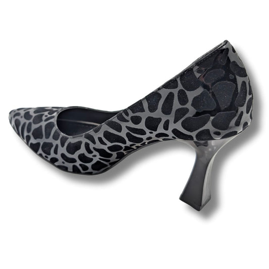 Zivanta Leopar Desenli Kadın Stiletto - Zivanta - SİYAH