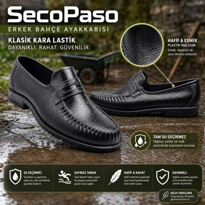SecoPaso Erkek Bahçe Ayakkabısı (Kara Lastik) - SecoPaso - SİYAH
