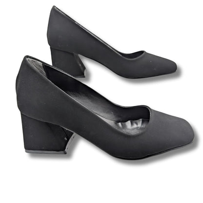 Saffieren Kadın Klasik Topuklu Ayakkabı - Saffieren - SİYAH-SÜET