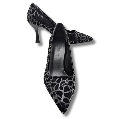 Stralende Kadın Leopar Desenli Stiletto - Stralende - SİYAH
