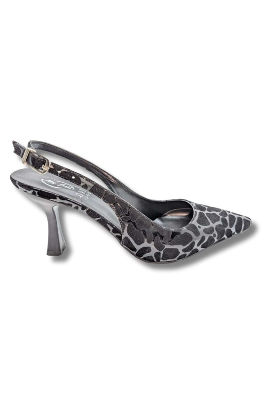 Hildegard - Arkası Açık Stiletto - Hildegard - SİYAH
