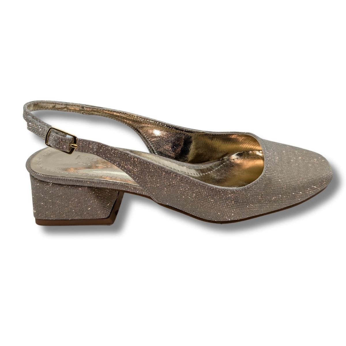 Anneliese Simli Abiye Babet | Kadın Babet Ayakkabı - Anneliese - ALTIN