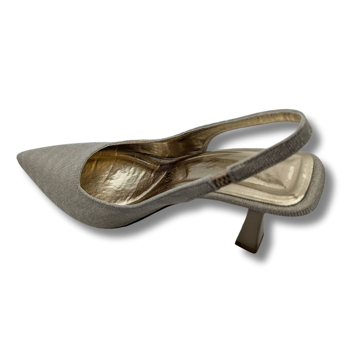 Ysabella | Arkası Açık Abiye Stiletto - Ysabella - ALTIN