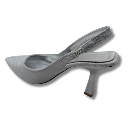 Ysabella | Arkası Açık Abiye Stiletto - Ysabella - GÜMÜŞ