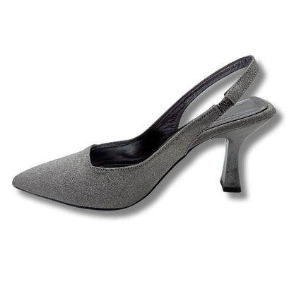 Ysabella | Arkası Açık Abiye Stiletto - Ysabella - PLATİN