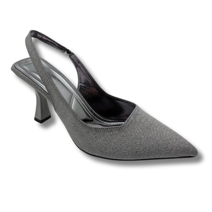 Ysabella | Arkası Açık Abiye Stiletto - Ysabella - PLATİN