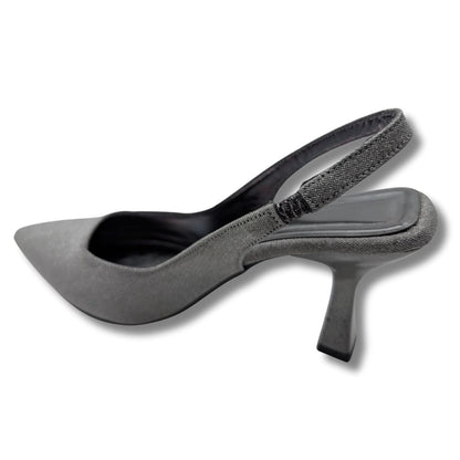 Ysabella | Arkası Açık Abiye Stiletto - Ysabella - PLATİN