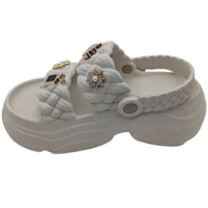 FloraFlex | Kadın Eva Lastik Sandalet - FloraFlex - BEYAZ