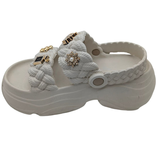 FloraFlex | Kadın Eva Lastik Sandalet - FloraFlex - BEYAZ