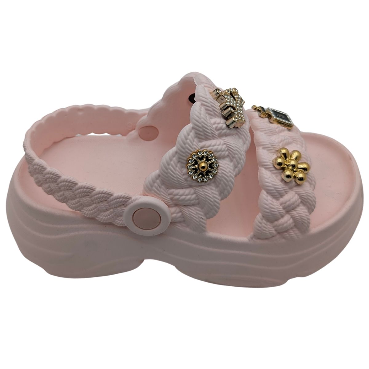 FloraFlex | Kadın Eva Lastik Sandalet - FloraFlex - PUDRA