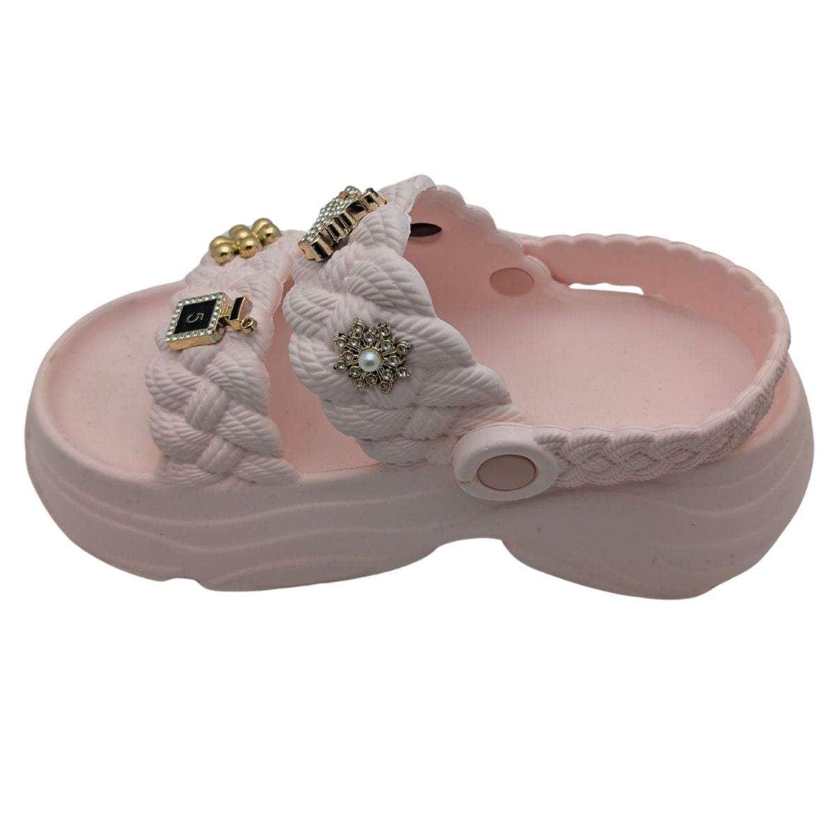 FloraFlex | Kadın Eva Lastik Sandalet - FloraFlex - PUDRA