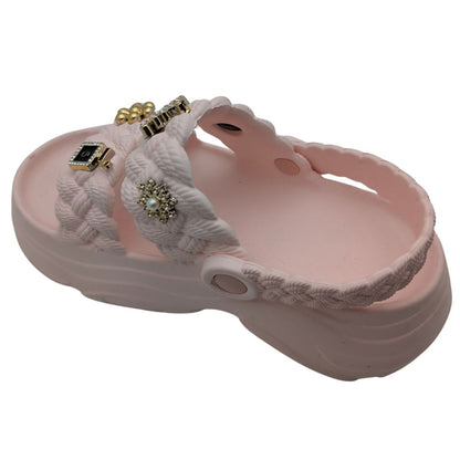 FloraFlex | Kadın Eva Lastik Sandalet - FloraFlex - PUDRA