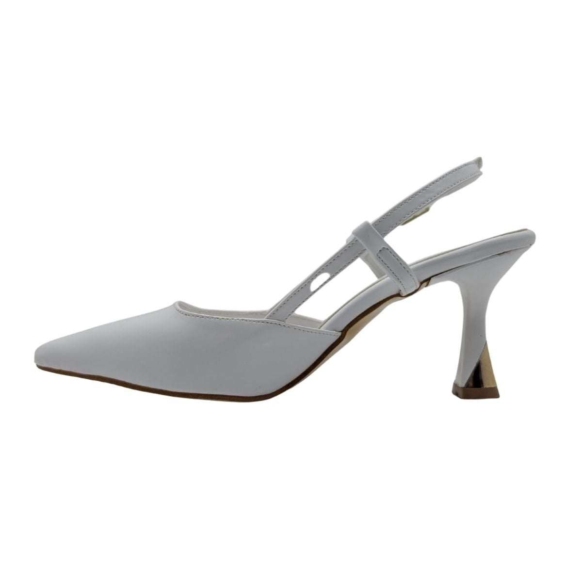 Zenna | Kadın Arkası Açık Stiletto - Zenna - BEYAZ