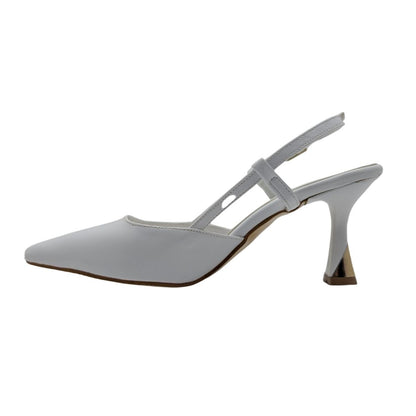 Zenna | Kadın Arkası Açık Stiletto - Zenna - BEYAZ