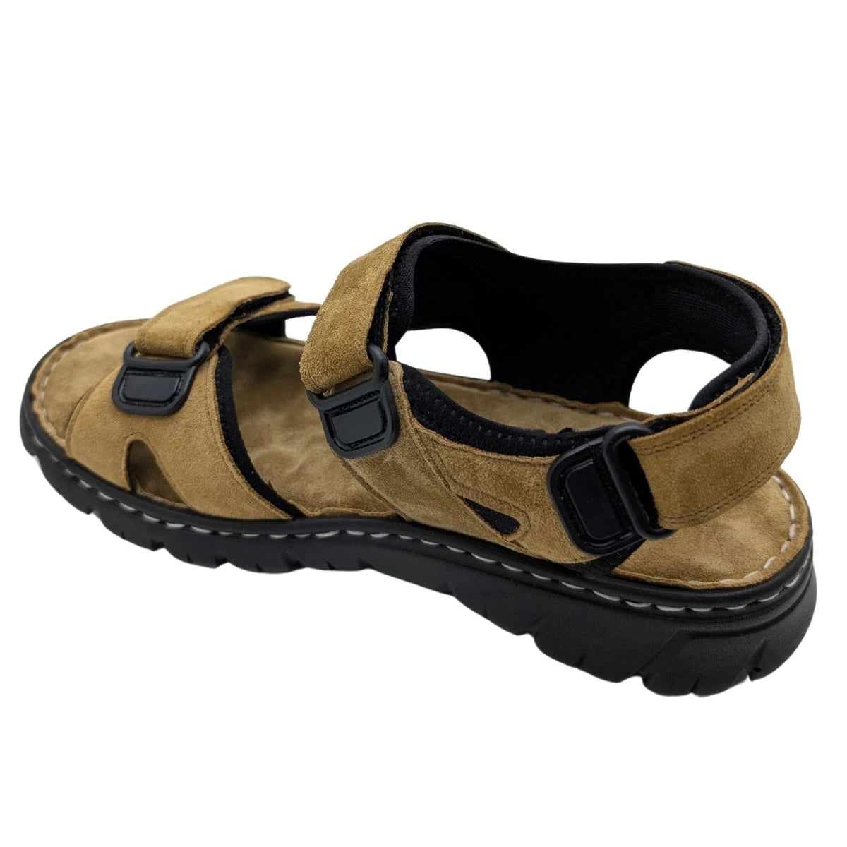 Sayar - 051 | Erkek Hakiki Deri Ortopedik Sandalet - KUM