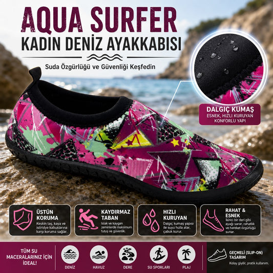 Aqua Surfer | Kadın Deniz Ayakkabısı - LİLA