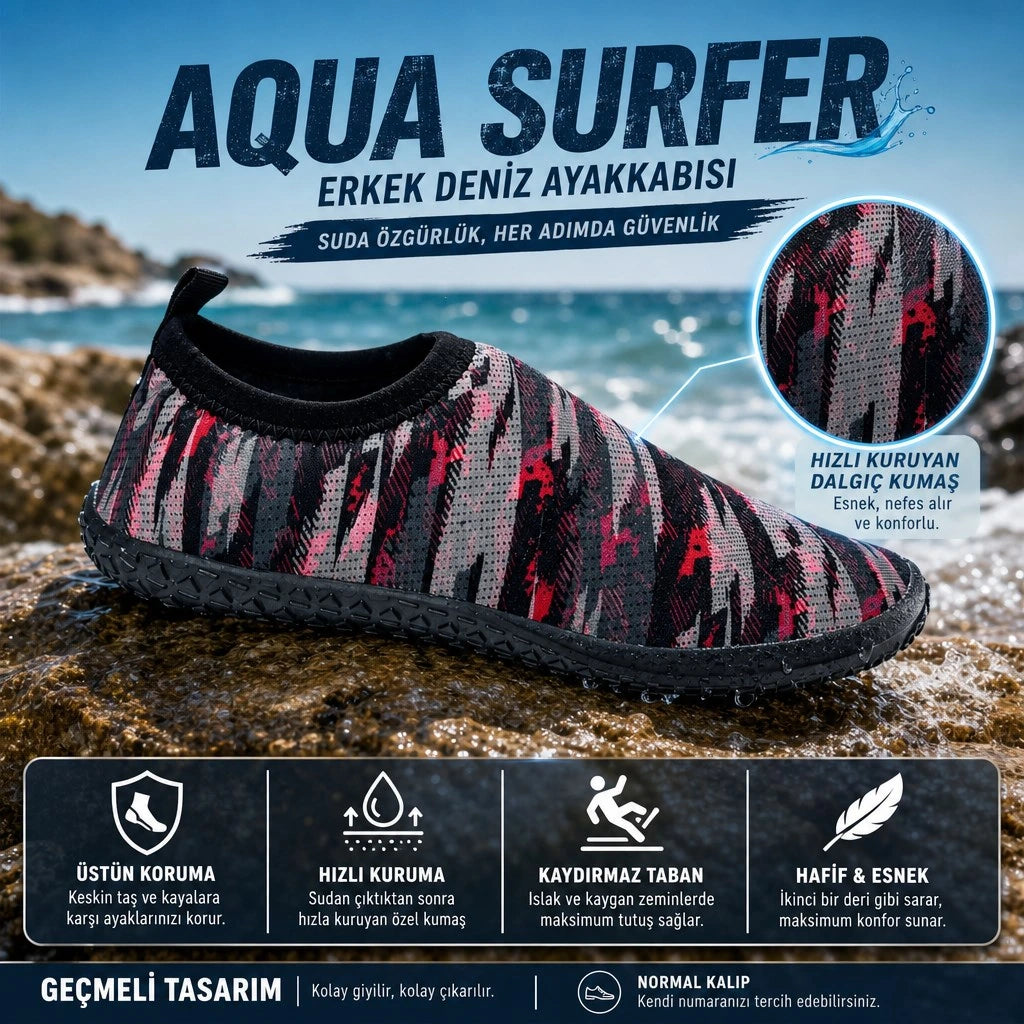 Aqua Surfer | Unisex Deniz Ayakkabısı - FÜME