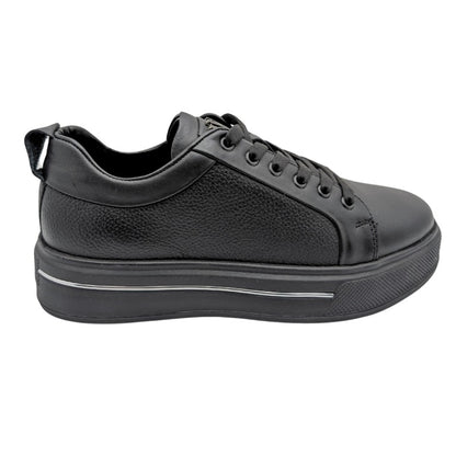 Voyager - M054 | Erkek Ortopedik Hakiki Deri Casual Ayakkabı - VOYAGER - M054 - SİYAH