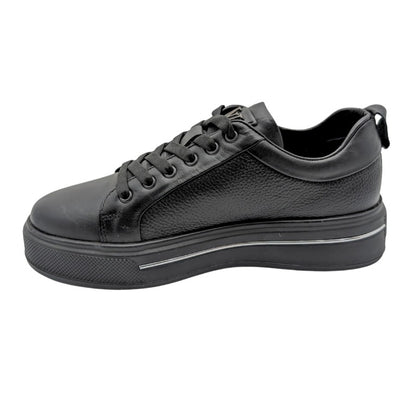 Voyager - M054 | Erkek Ortopedik Hakiki Deri Casual Ayakkabı - VOYAGER - M054 - SİYAH