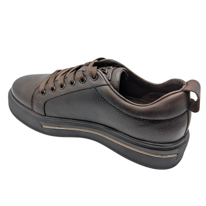 Voyager - M054 | Erkek Ortopedik Hakiki Deri Casual Ayakkabı - KAHVERENGİ