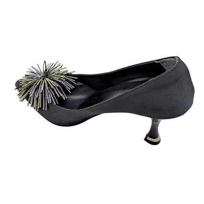 Zorva | Taş İşlemeli Stiletto Ayakkabı - ÇİĞDEM KUNDURA - Zorva - SİYAH