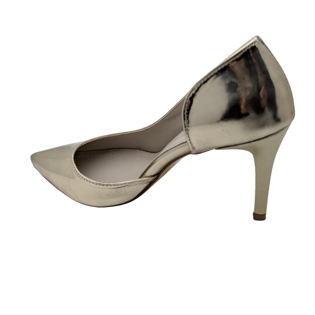 Delyth | Dekolteli Stiletto Ayakkabı - ÇİĞDEM KUNDURA - Delyth - WHITE GOLD