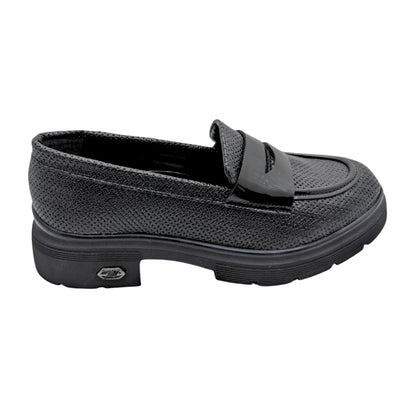 Lgoth | Kadın Topuklu Loafer Ayakkabı - SİYAH