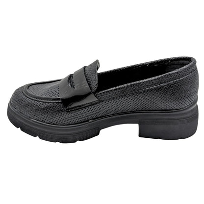 Lgoth | Kadın Topuklu Loafer Ayakkabı - SİYAH